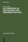 Image for Klitisierung im Deutschen und Neugriechischen: eine lexikalisch-phonologische Studie : 256