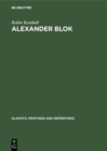 Image for Alexander Blok: A study in rhythm and metre