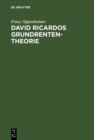 Image for David Ricardos Grundrententheorie: Darstellung und Kritik