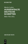 Image for Ausgewahlte deutsche Schriften