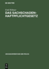 Image for Das Sachschadenhaftpflichtgesetz