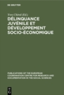 Image for Delinquance juvenile et developpement socio-economique