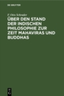 Image for Uber den Stand der indischen Philosophie zur Zeit Mahaviras und Buddhas