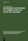 Image for Excedents Externes Et Correction Du Taux De Change: Analyse Des Motivations Et Des Effets De La Reevaluation Allemande De Mars 1961
