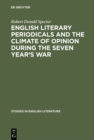 Image for English literary periodicals and the climate of opinion during the Seven Year&#39;s War