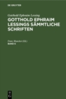 Image for Gotthold Ephraim Lessings Sammtliche Schriften. Band 6