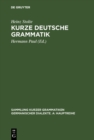Image for Kurze deutsche Grammatik