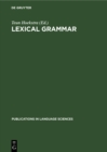 Image for Lexical grammar