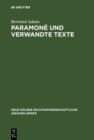 Image for Paramone Und Verwandte Texte: Studien Zum Dienstvertrag Im Rechte Der Papyri : 35