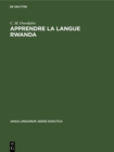 Image for Apprendre la langue Rwanda