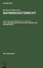 Image for Einzelvorschriften Des Bundes Zum Datenschutz