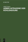Image for Ueber Nitramine der Kohlensaure: Inaugural-Dissertation