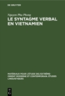 Image for Le syntagme verbal en vietnamien