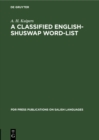 Image for Classified English-Shuswap Word-List