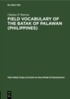 Image for Field Vocabulary of the Batak of Palawan (Philippines)