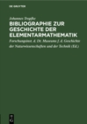 Image for Bibliographie zur Geschichte der Elementarmathematik