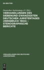Image for Verhandlungen Des Siebenundzwanzigsten Deutschen Juristentages (Innsbruck 1904) - Stenographische Berichte