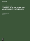 Image for Journal Fur Die Reine Und Angewandte Mathematik. Band 88