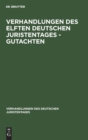 Image for Verhandlungen Des Elften Deutschen Juristentages - Gutachten