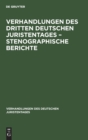 Image for Verhandlungen Des Dritten Deutschen Juristentages - Stenographische Berichte