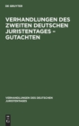 Image for Verhandlungen Des Zweiten Deutschen Juristentages - Gutachten
