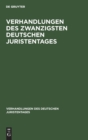 Image for Verhandlungen Des Zwanzigsten Deutschen Juristentages