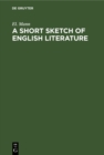 Image for Short Sketch of English Literature: From Chaucer to the Present Time
