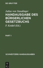 Image for Handausgabe Des Burgerlichen Gesetzbuchs