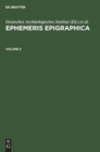 Image for Ephemeris Epigraphica. Volume 5