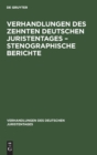 Image for Verhandlungen Des Zehnten Deutschen Juristentages - Stenographische Berichte