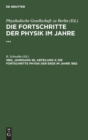 Image for Die Fortschritte Physik Der Erde Im Jahre 1882