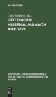 Image for Gottinger Musenalmanach Auf 1771