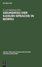 Image for Grundriss Der Kanuri-Sprache in Bornu