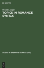 Image for Topics in Romance Syntax