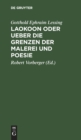 Image for Laokoon Oder Ueber Die Grenzen Der Malerei Und Poesie