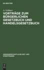 Image for Vortrage Zum Burgerlichen Gesetzbuch Und Handelsgesetzbuch