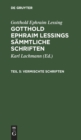 Image for Gotthold Ephraim Lessing: Gotthold Ephraim Lessings Vermischte Schriften. Teil 5