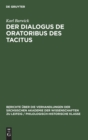 Image for Der Dialogus de Oratoribus Des Tacitus