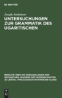 Image for Untersuchungen Zur Grammatik Des Ugaritischen