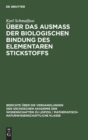 Image for Uber Das Ausmass Der Biologischen Bindung Des Elementaren Stickstoffs