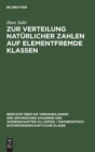 Image for Zur Verteilung Naturlicher Zahlen Auf Elementfremde Klassen