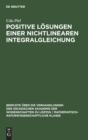 Image for Positive Losungen Einer Nichtlinearen Integralgleichung