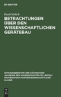 Image for Betrachtungen Uber Den Wissenschaftlichen Geratebau