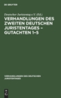 Image for Verhandlungen Des Zweiten Deutschen Juristentages - Gutachten 1-5
