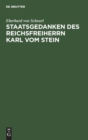 Image for Staatsgedanken Des Reichsfreiherrn Karl Vom Stein