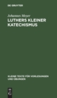 Image for Luthers Kleiner Katechismus