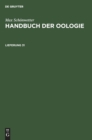 Image for Max Schonwetter: Handbuch Der Oologie. Lieferung 31