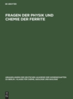 Image for Fragen Der Physik Und Chemie Der Ferrite