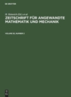 Image for Zeitschrift Fur Angewandte Mathematik Und Mechanik. Volume 65, Number 2