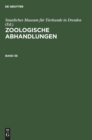 Image for Zoologische Abhandlungen. Band 36